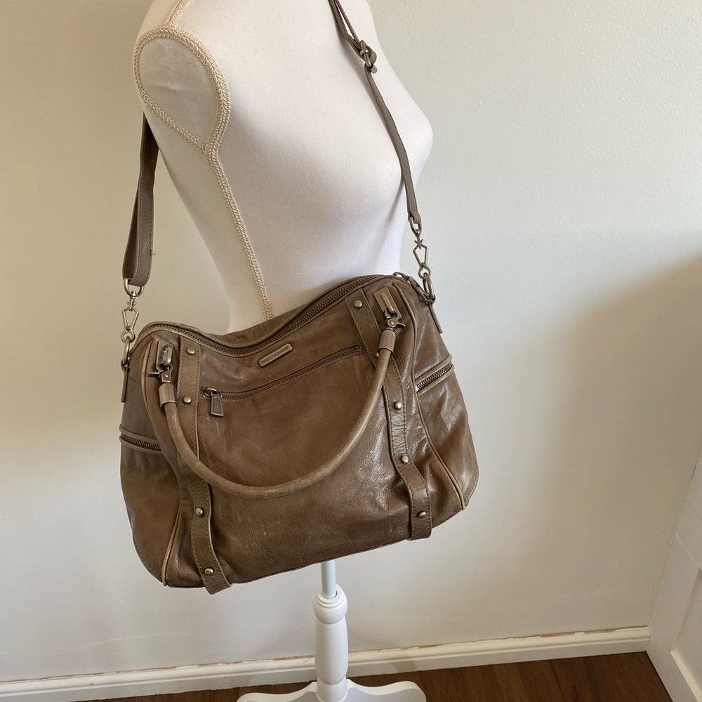 COPY - Rebecca Minkoff Cupid Satchel Handbag Grey Gunmeta